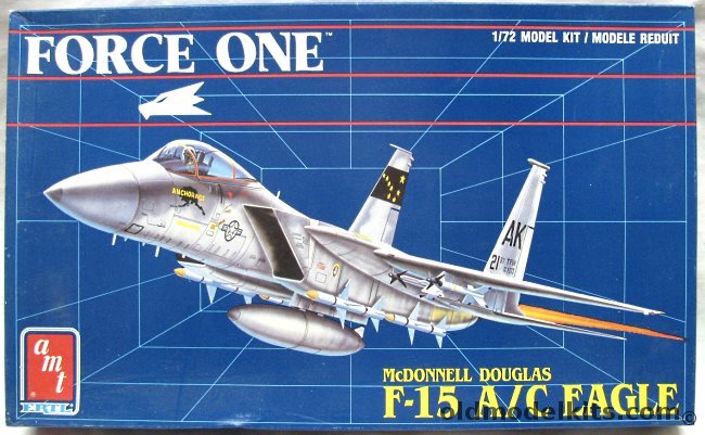 AMT 1/72 McDonnell Douglas F-15 A/C Eagle - USAF 21st TFW 54th TFS Alaska (2 different aircraft), 8694 plastic model kit